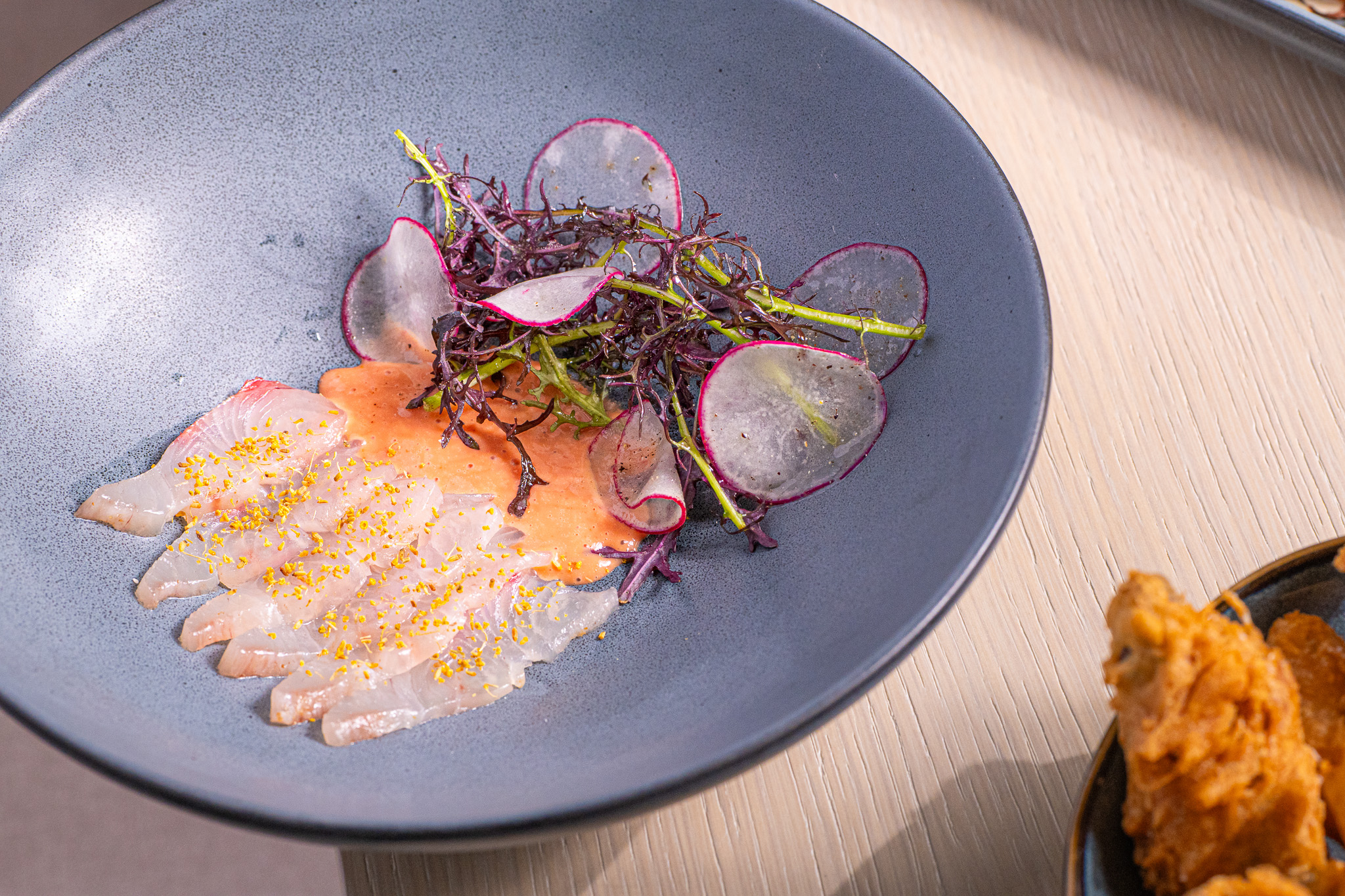 a plate of food on a table