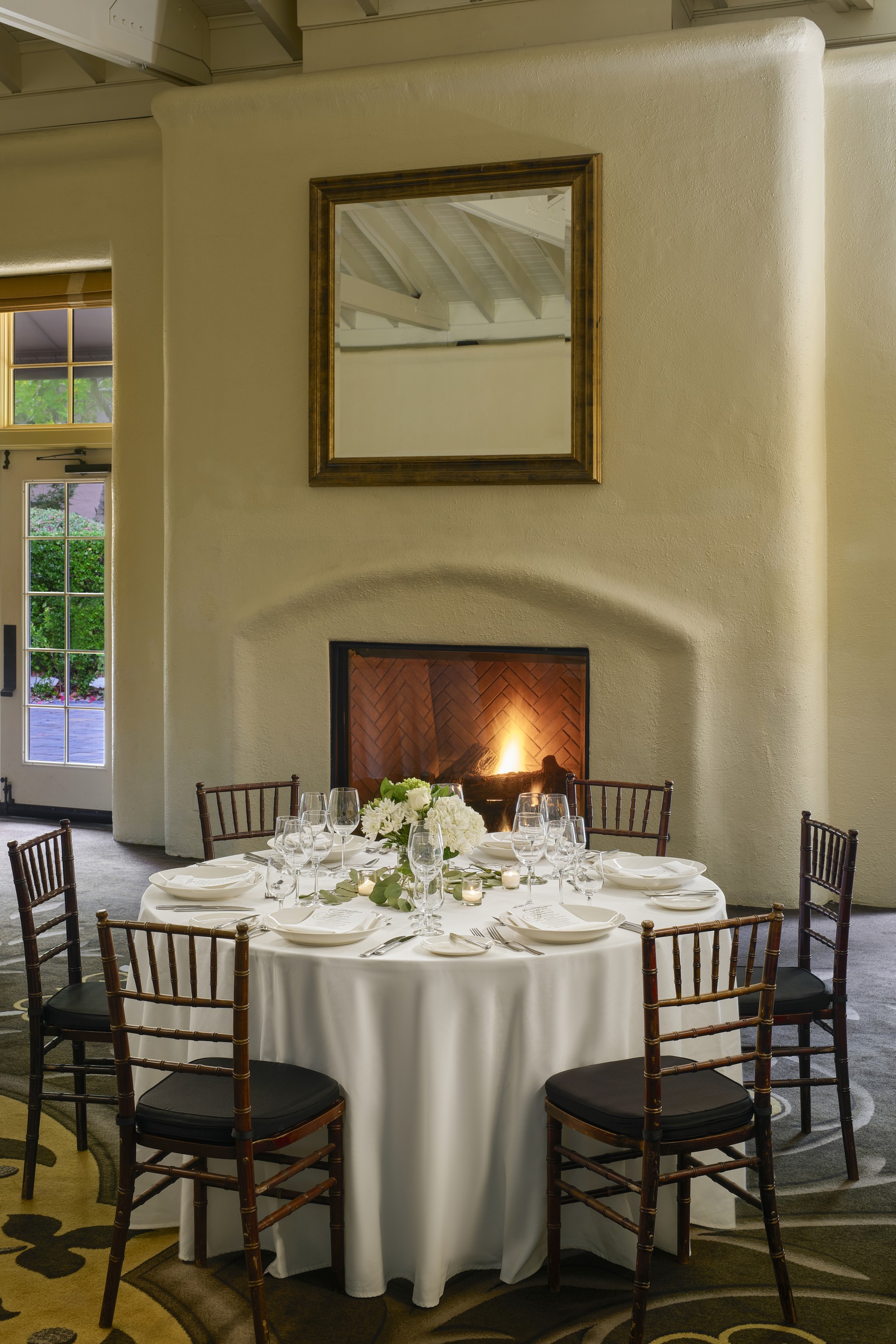 a table set for a dinner party