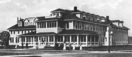 a large house with a large porch