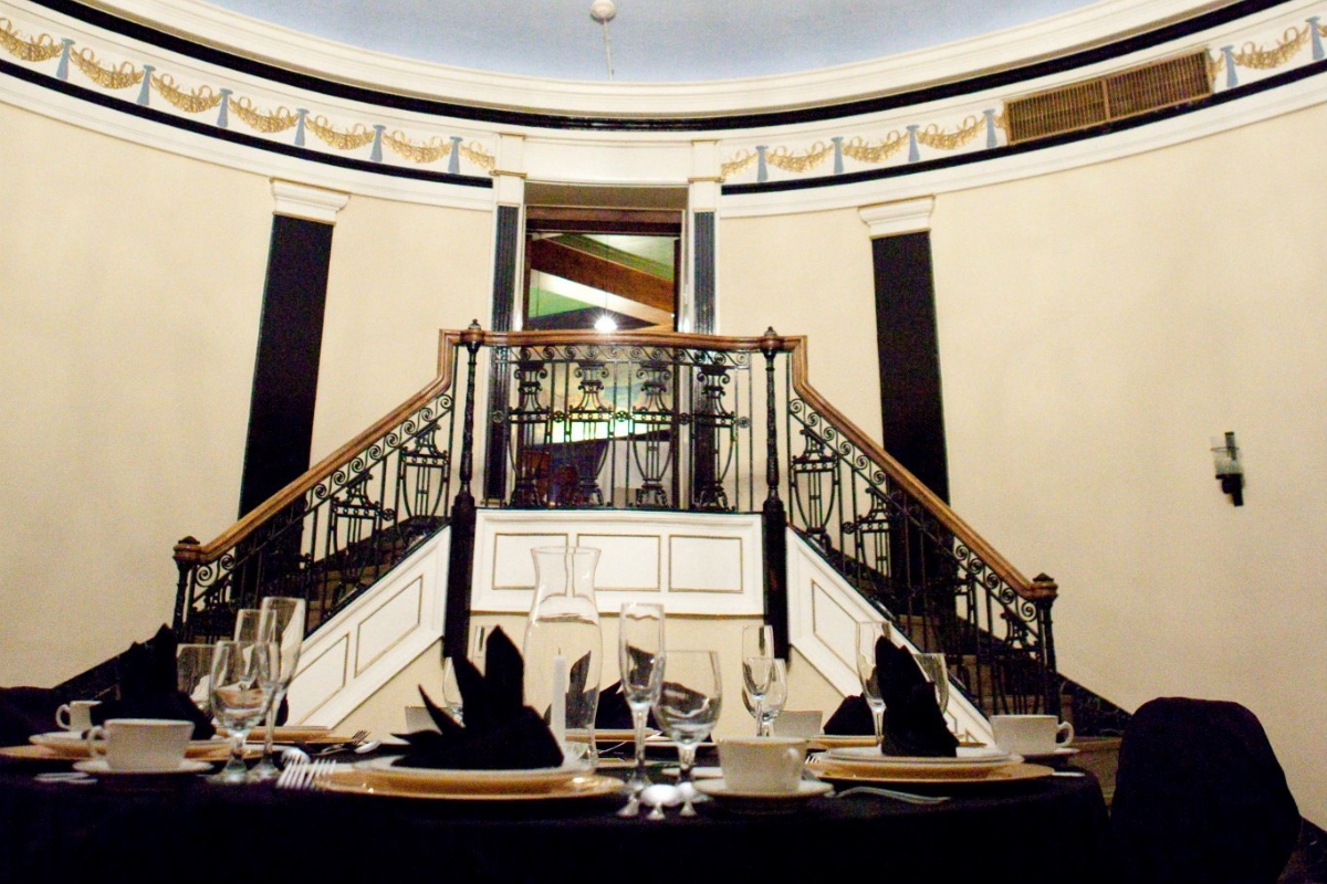 a table set for a dinner party