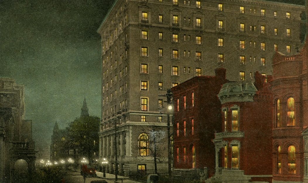 a building with many windows