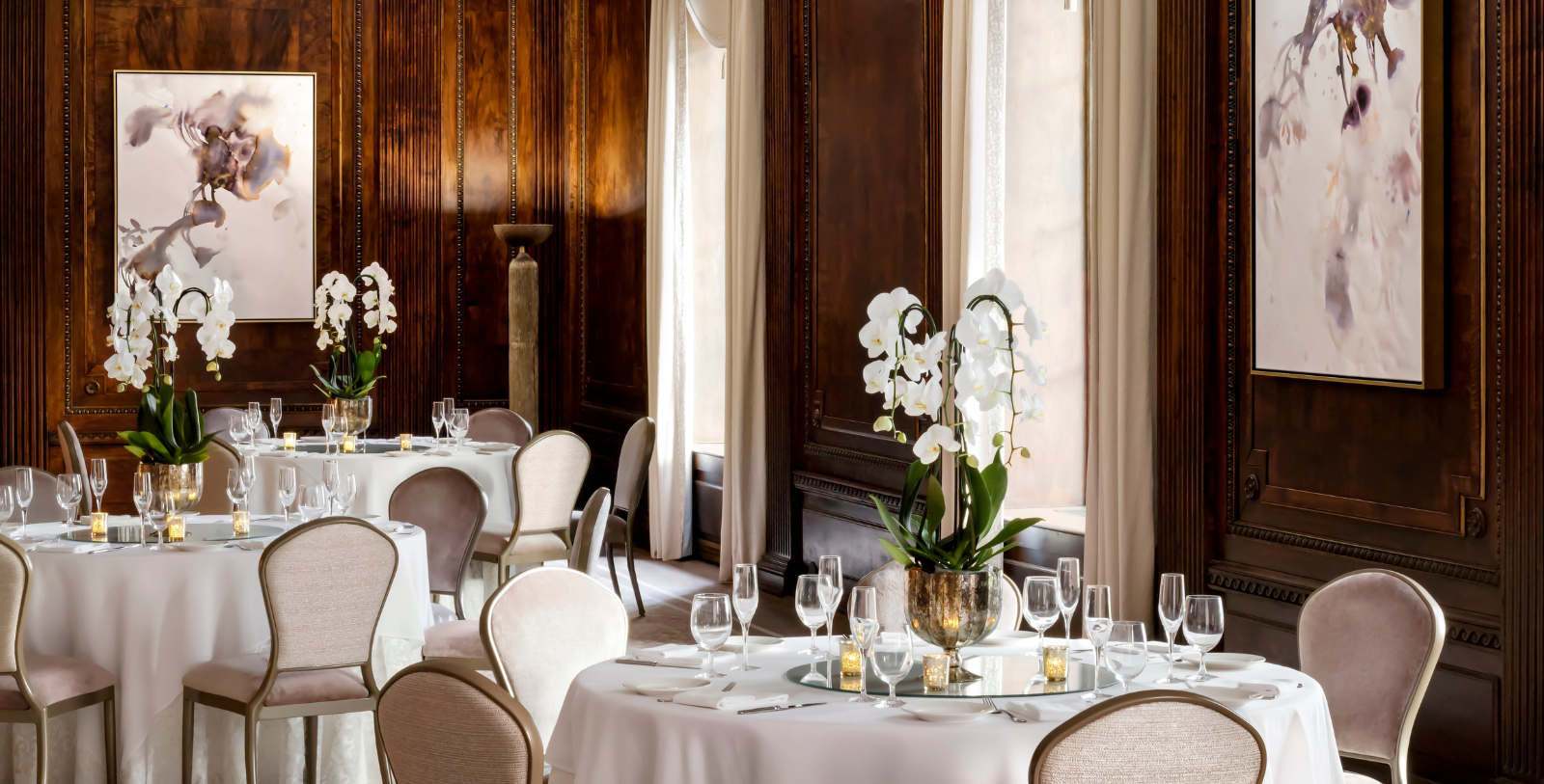 a table set for a dinner party