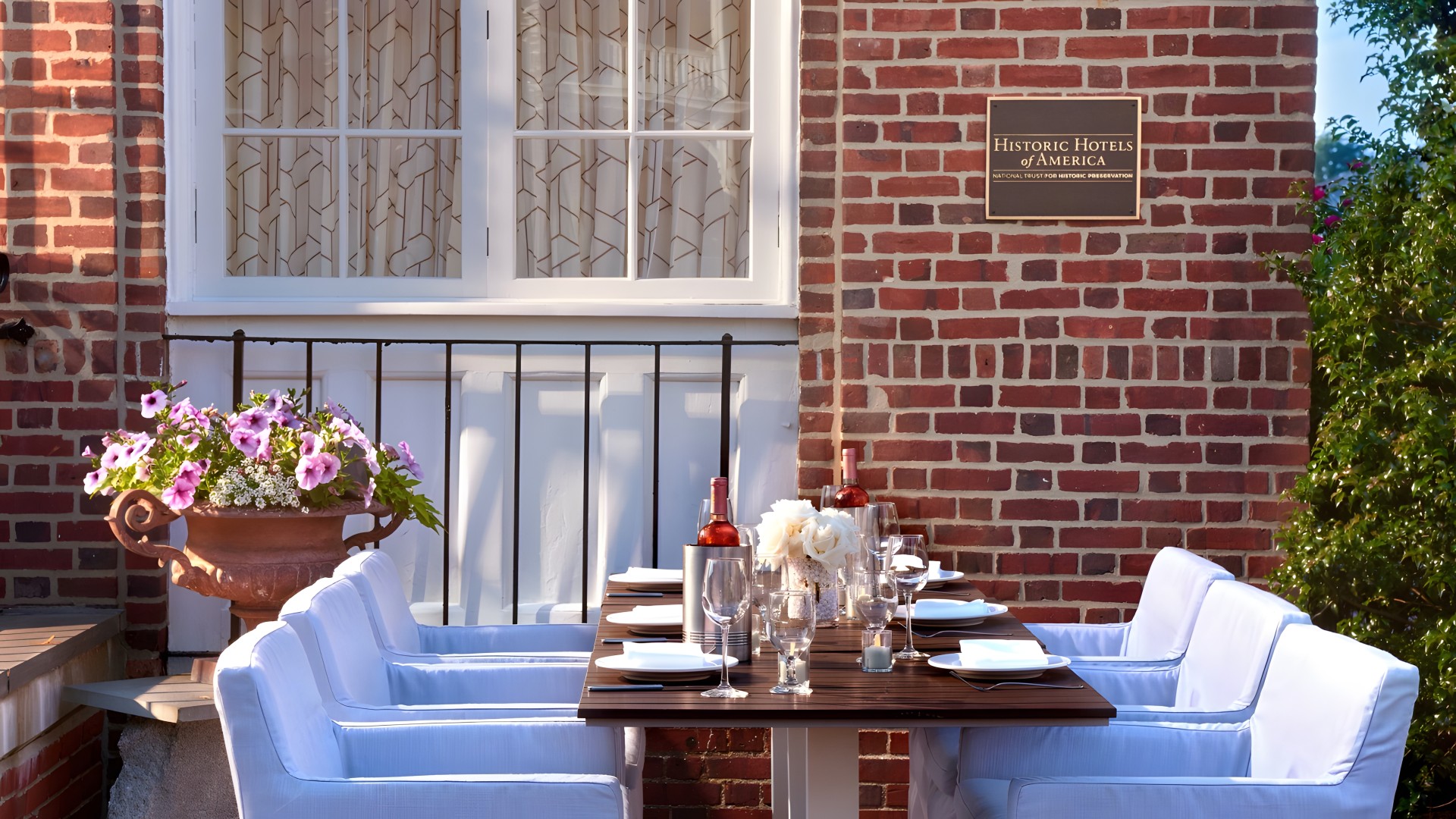 a table set for a dinner party