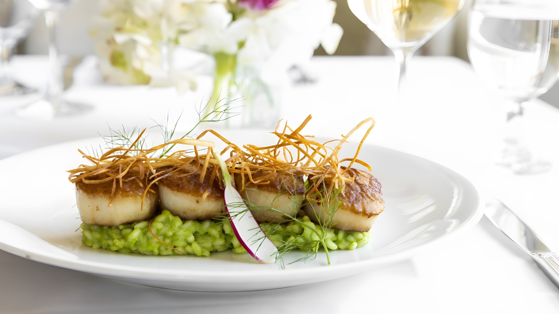 a plate of food on a table