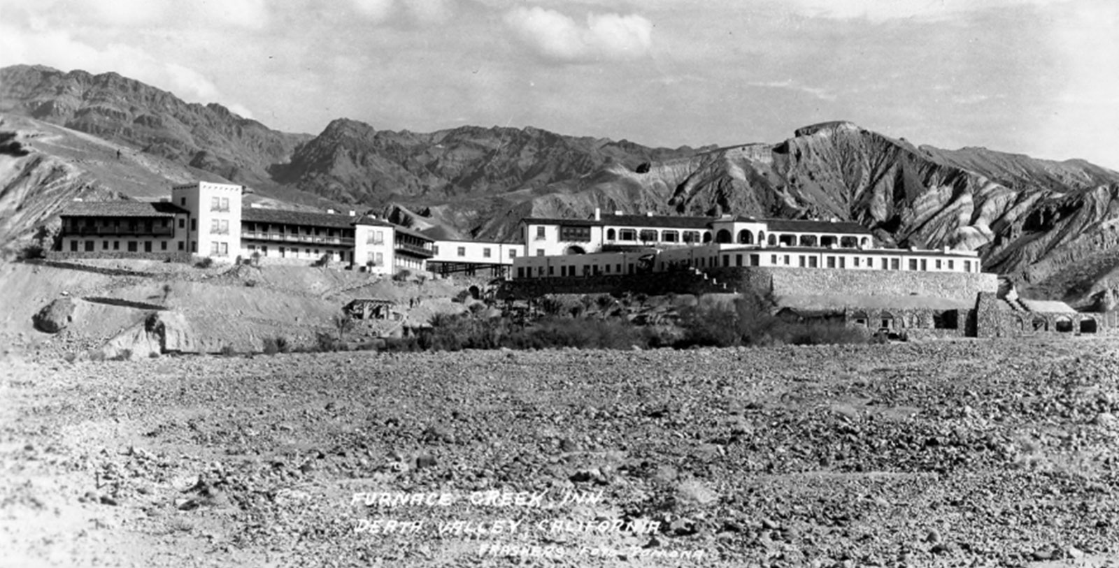 a building in the desert