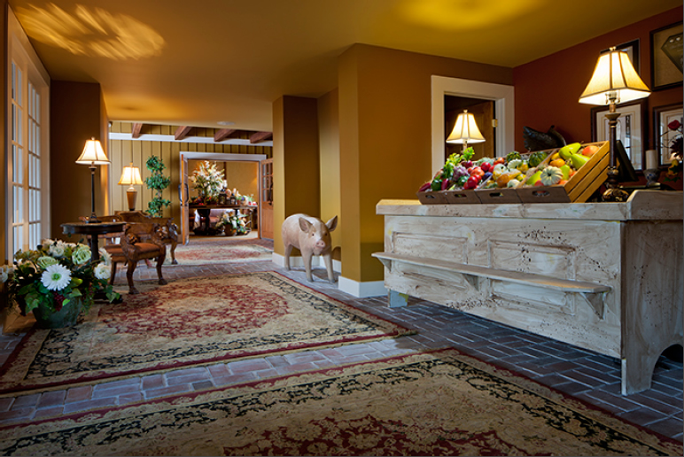 image of interior lobby with front desk inn at leola village est_ 1867 pennsylvania_high