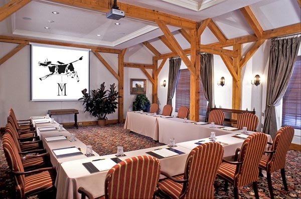 long shot of a meeting room