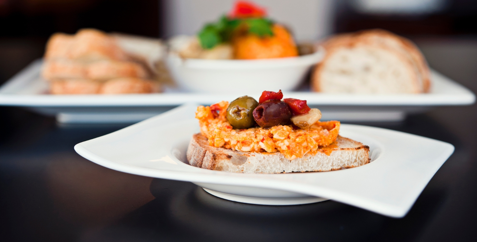 a plate of food on a table