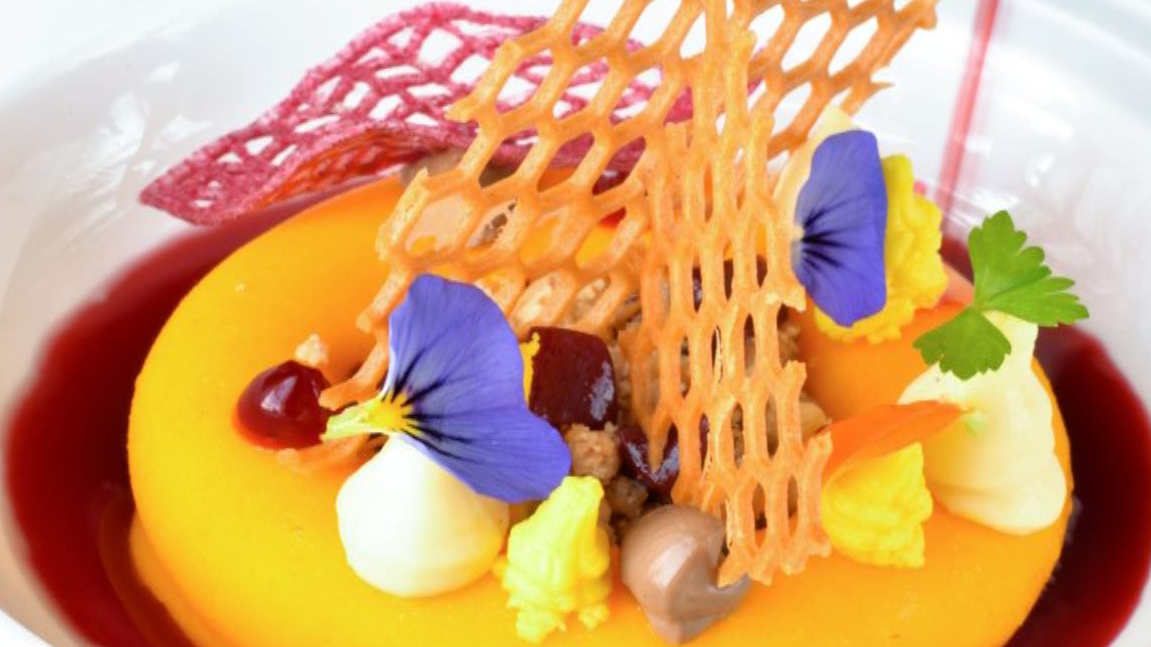 a close up of food