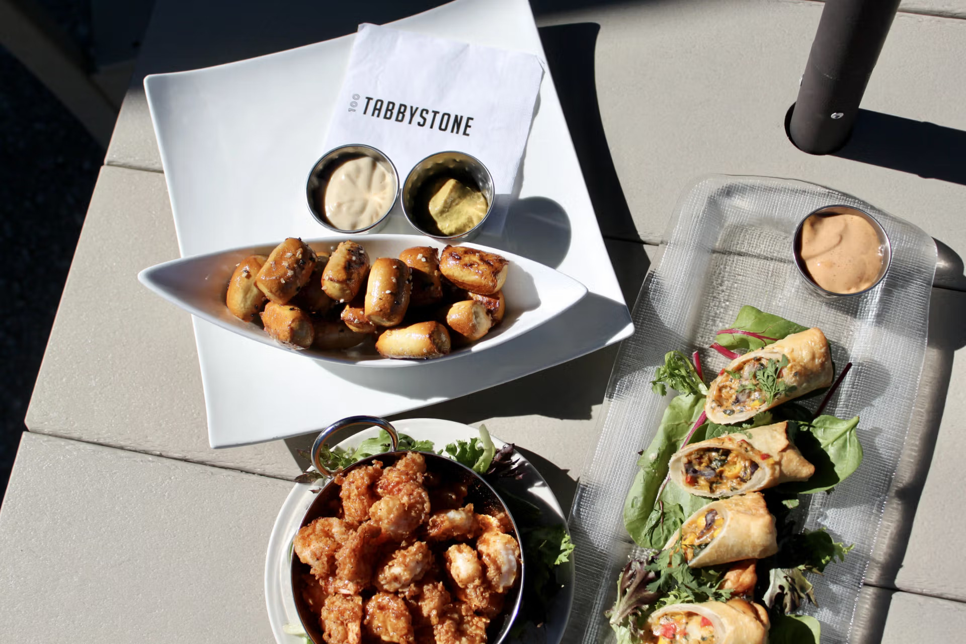 a plate of food on a table