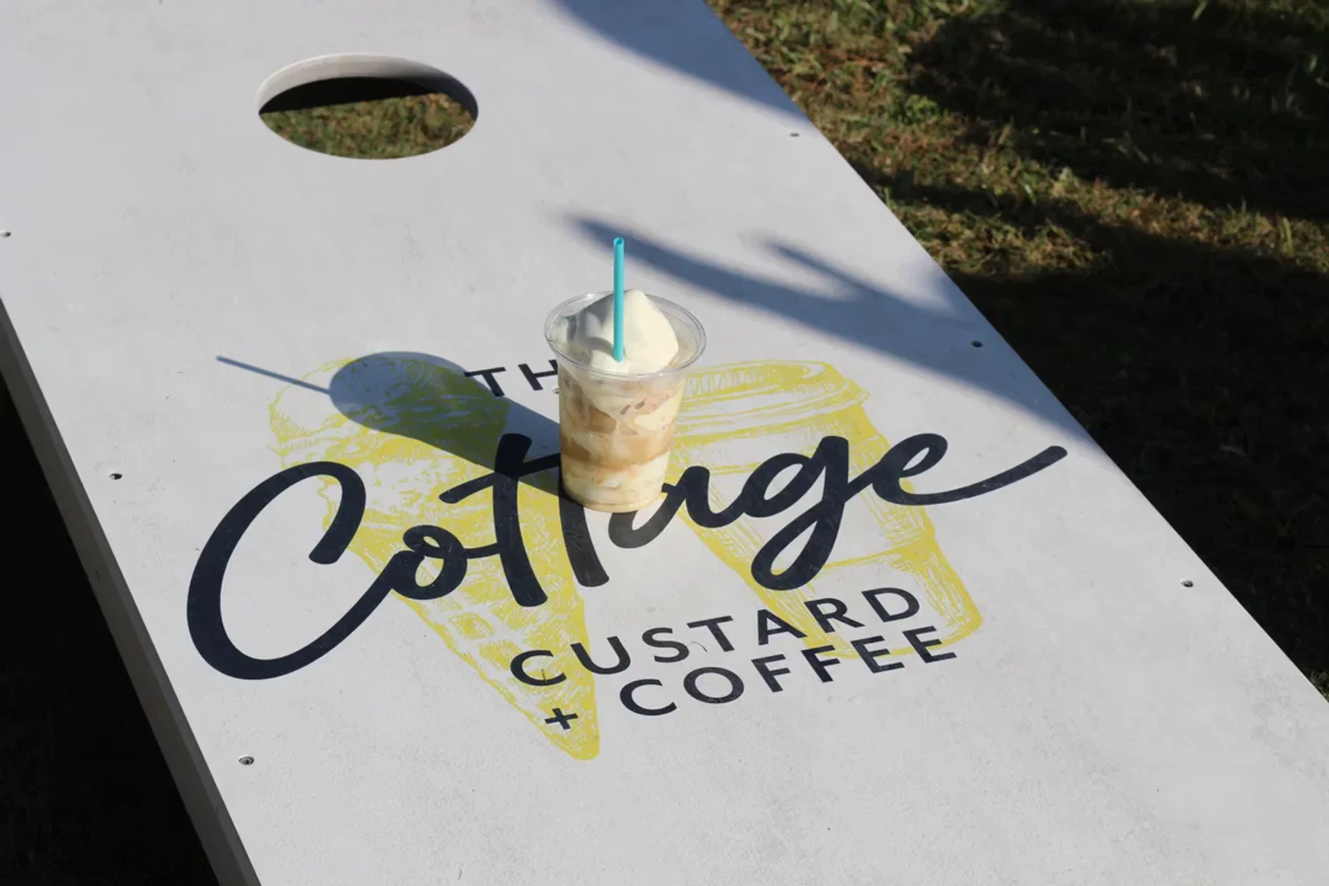 a cup of coffee on a table