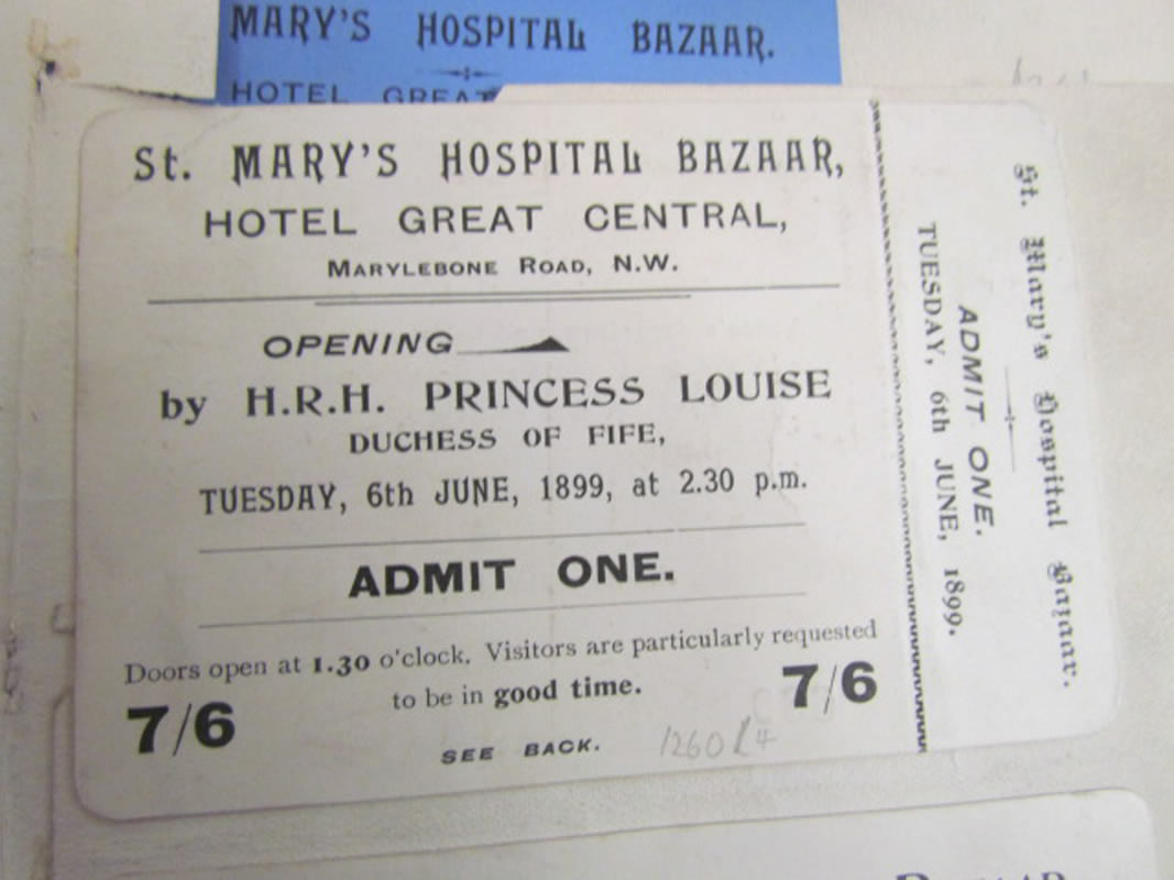 a white ticket with black text