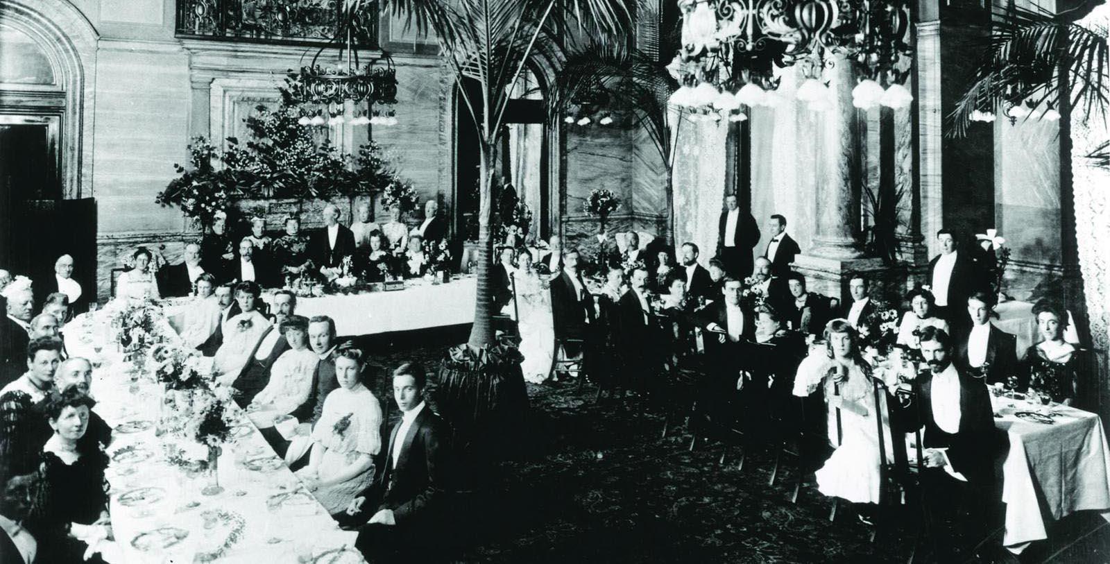 a group of people sitting in a room
