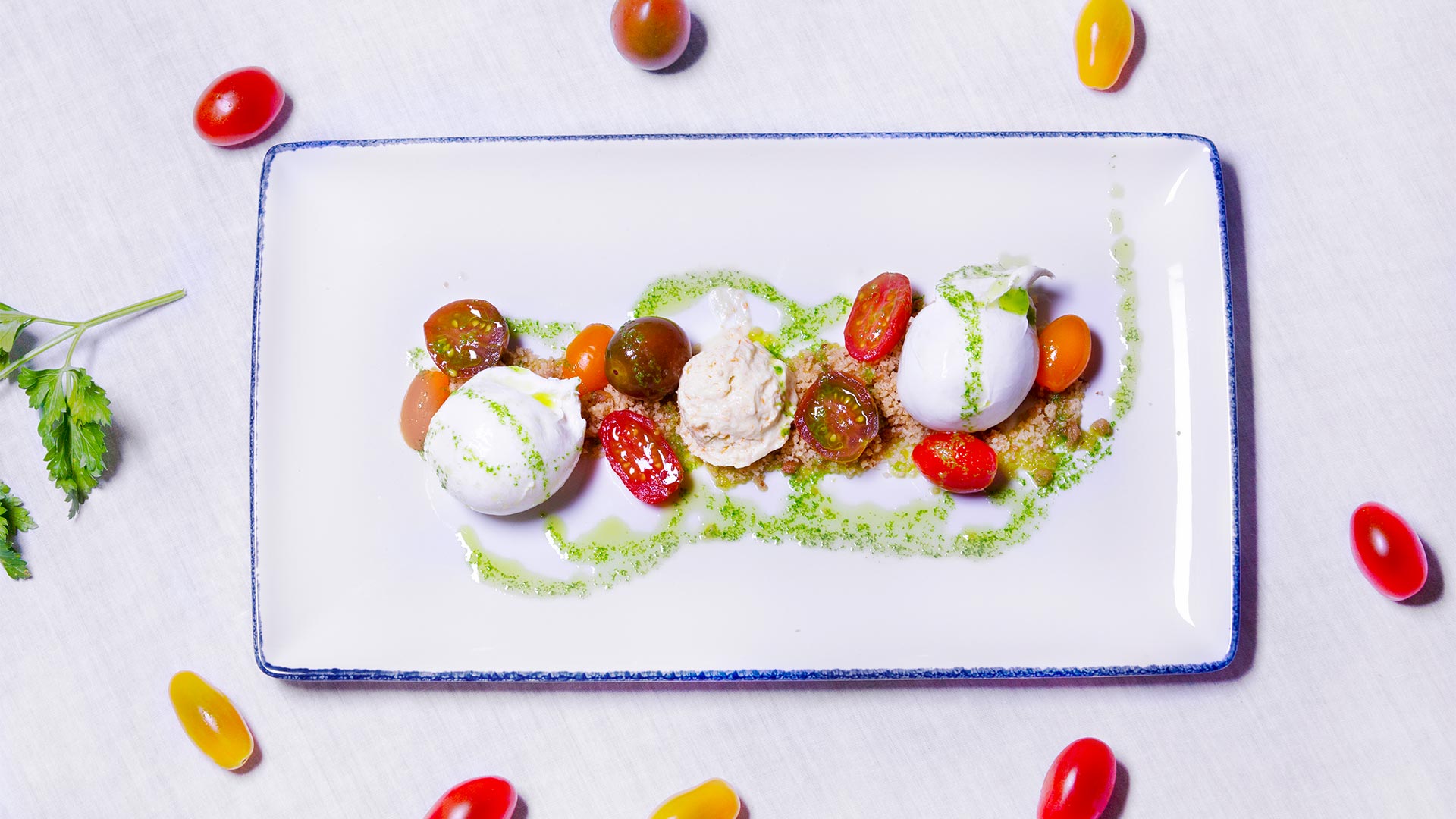 a plate of food on a table