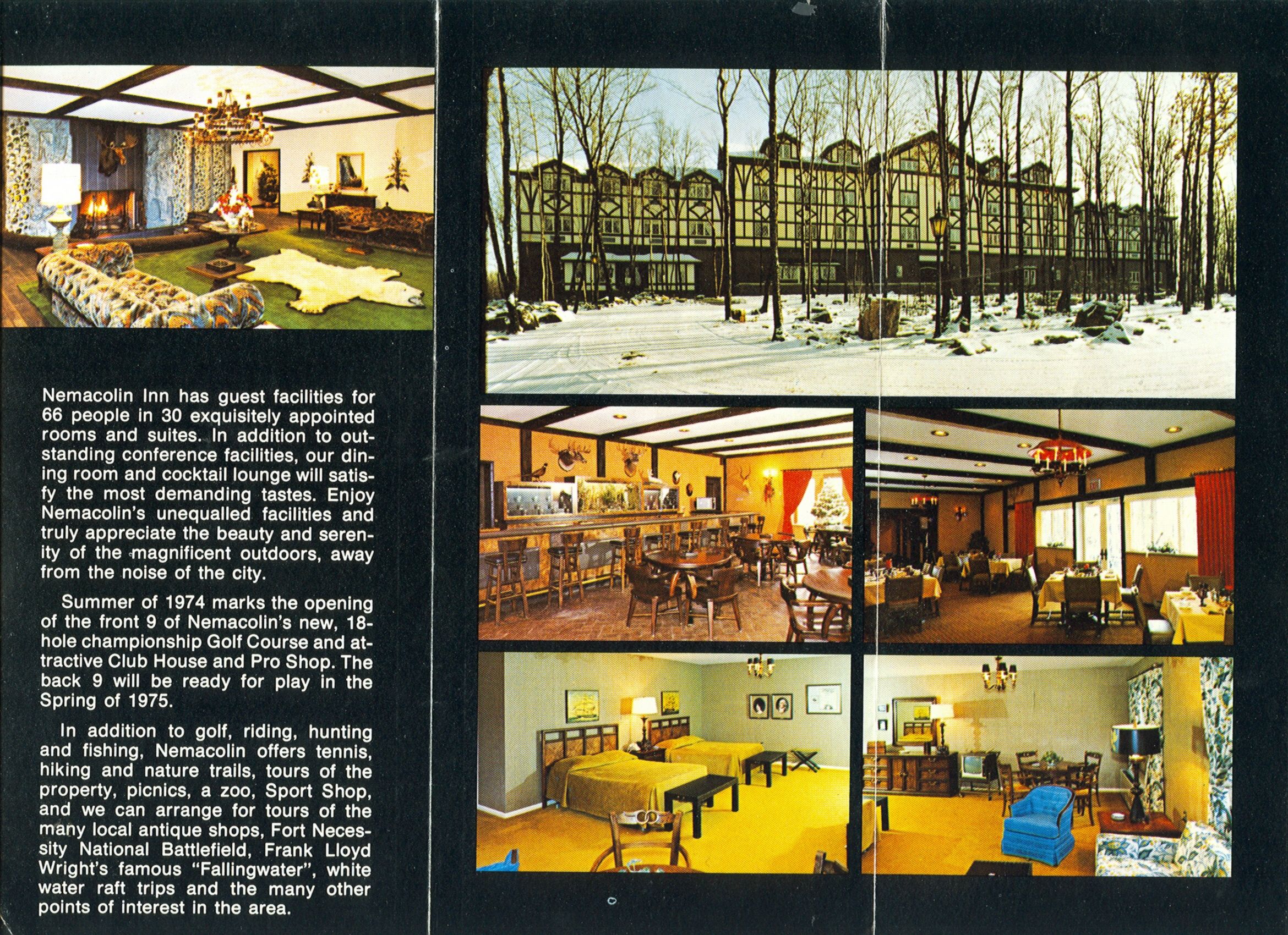 a brochure of a hotel