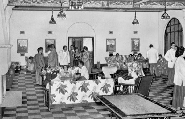 a group of people in a room