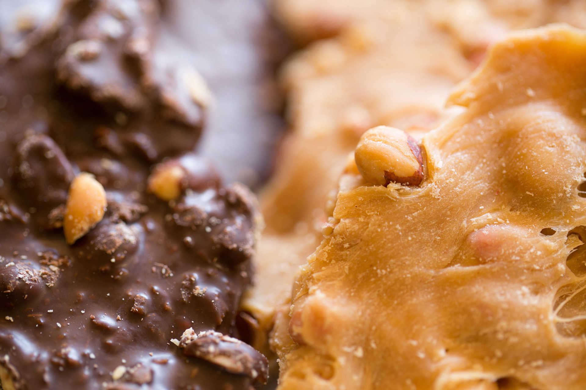 close up of chocolate and peanut butter cookies