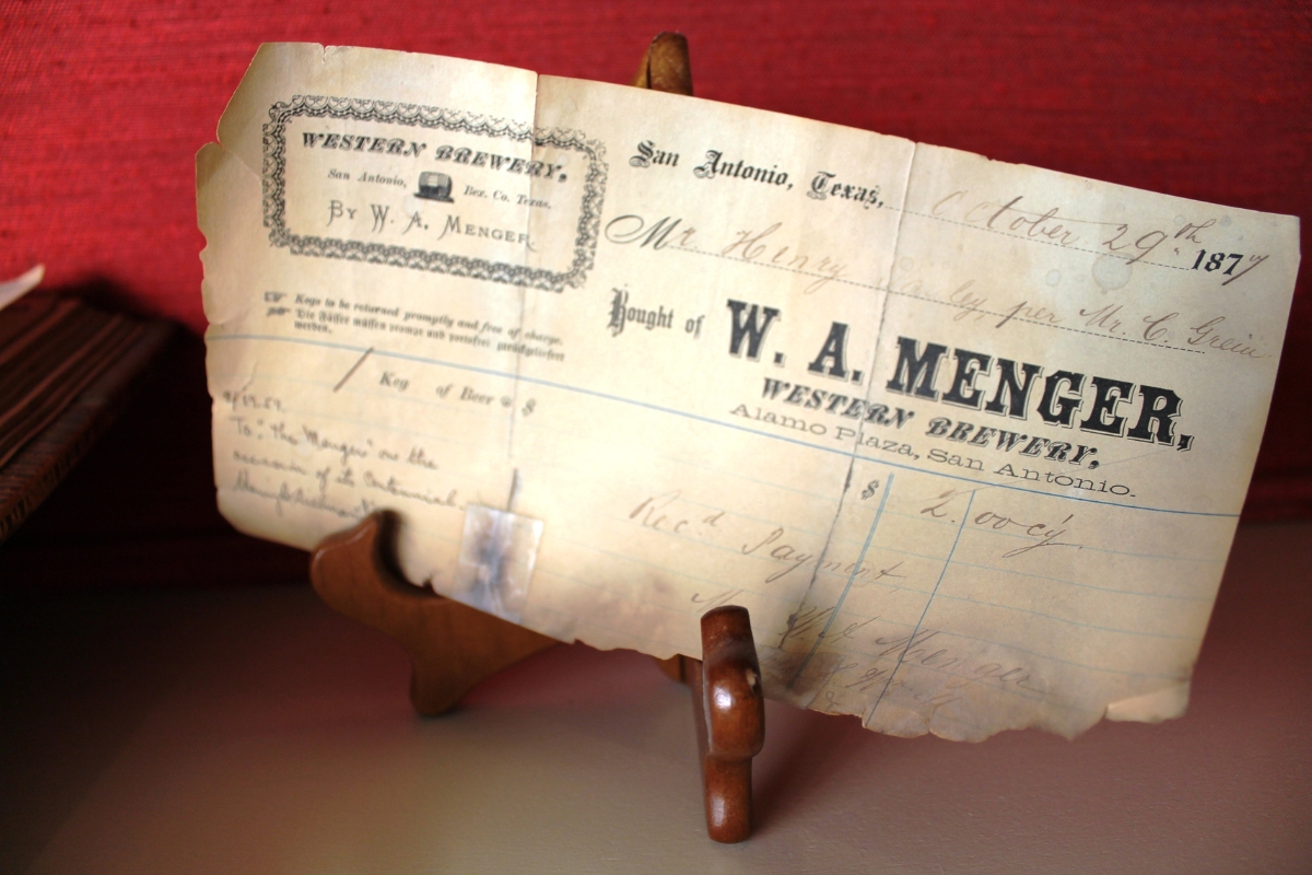 a piece of paper on a stand