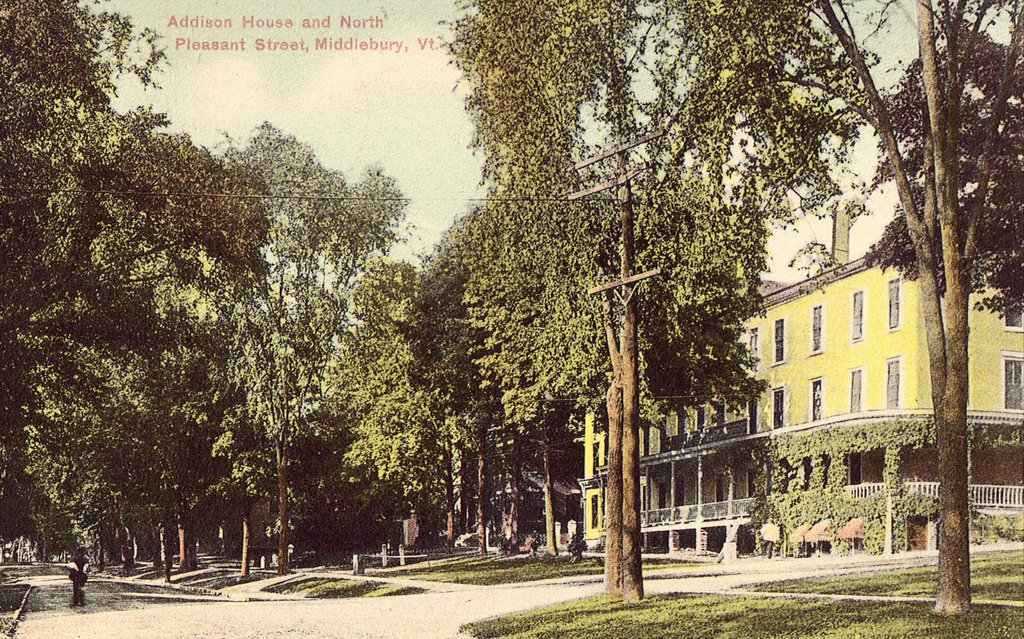 historical_image_of_exterior_on_postcard_the_middlebury_inn_1827_member_of_historic_hotels_of_america_in_middlebury_vermont