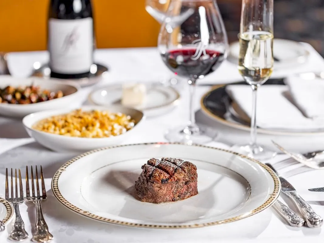 a plate of food on a table