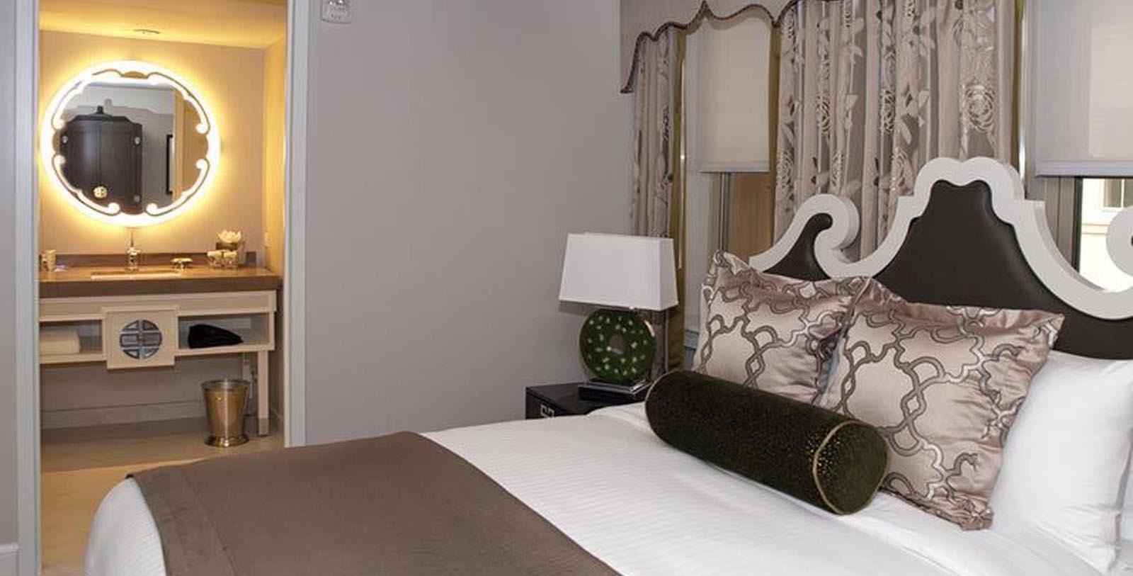 a bed with a pillow on it