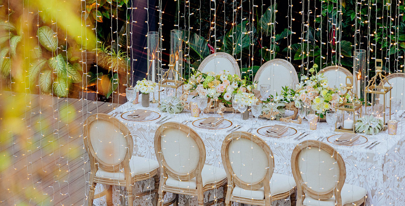 a table set for a dinner party