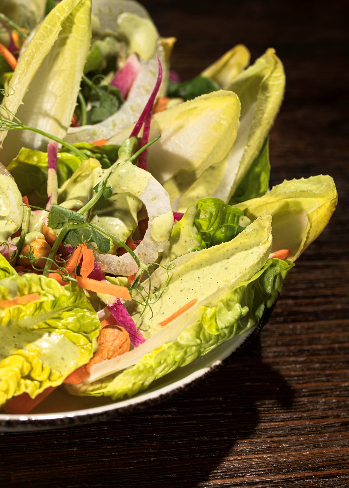 a salad on a plate