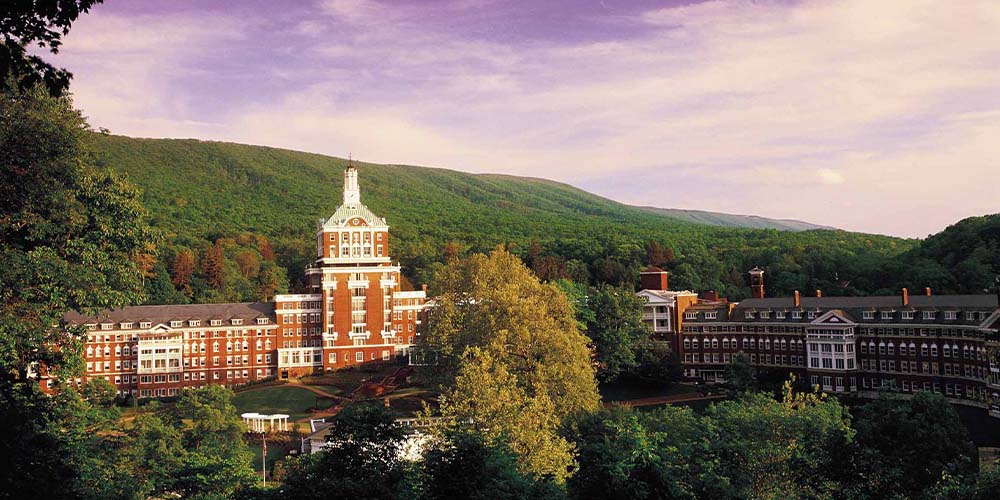 a high angle view of The Homestead