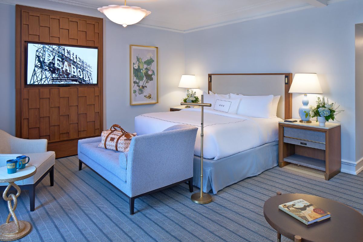 a room with a bed and a couch