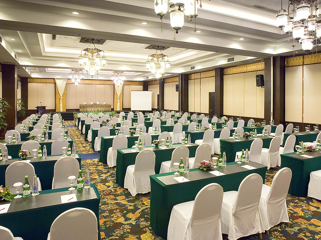a room with tables and chairs