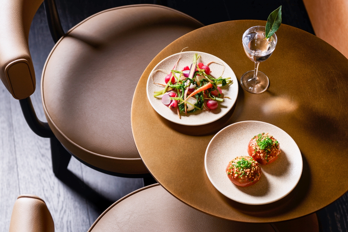 a plate of food on a table