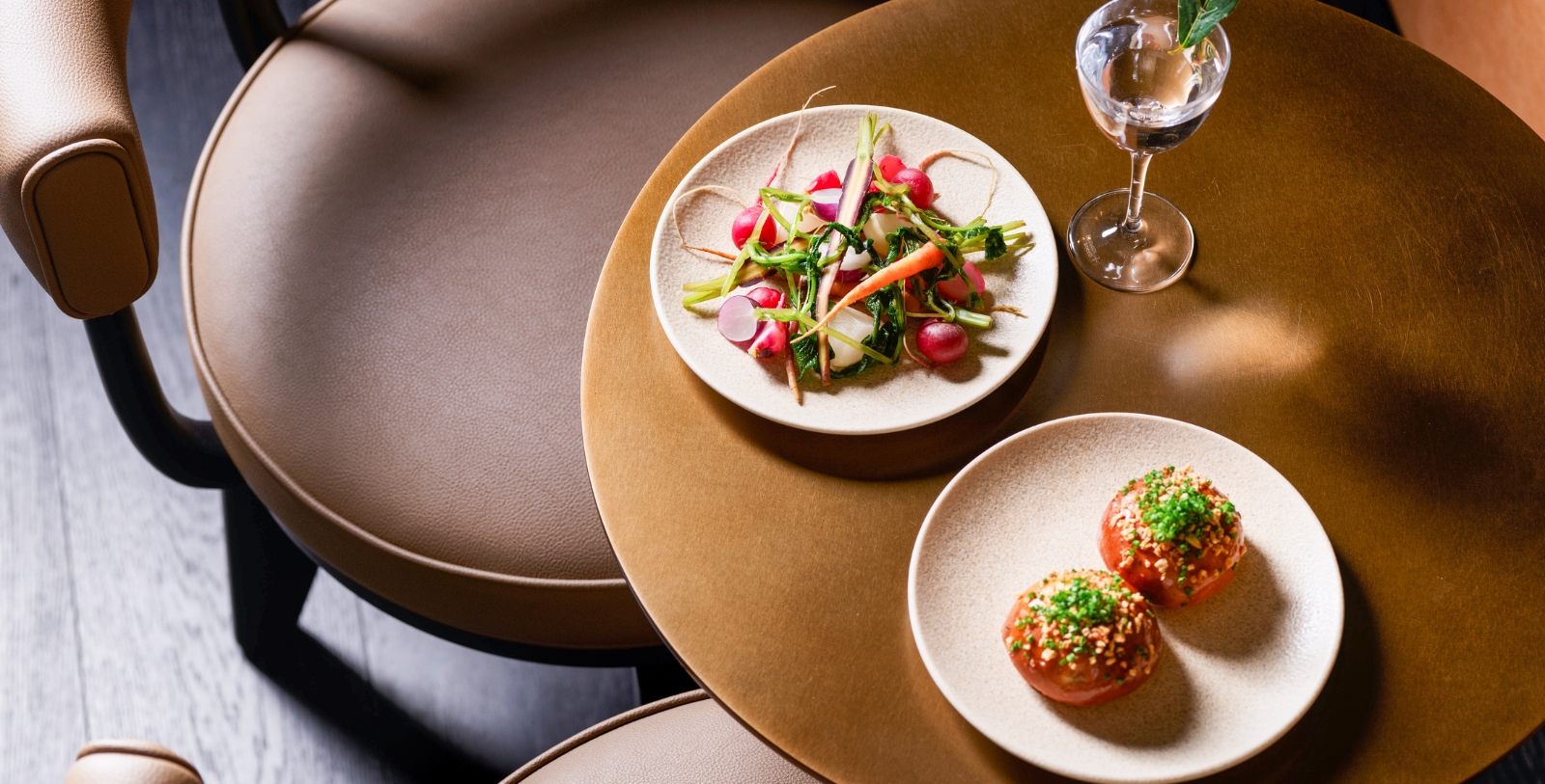 a plate of food on a table
