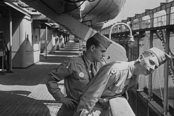 a couple of men in military uniforms