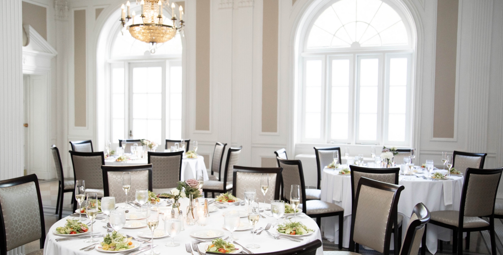 a table set for a dinner party