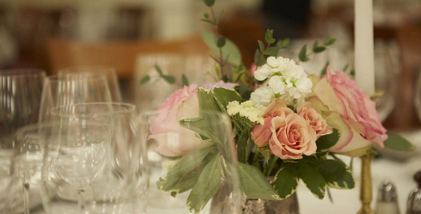 a vase of flowers on a table