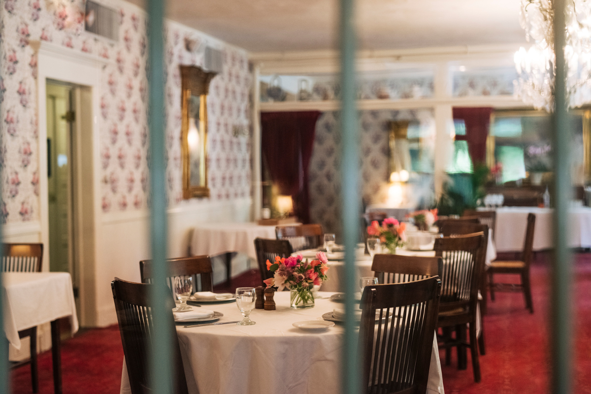 a table set for a dinner party