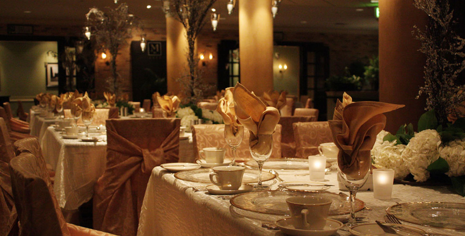 a table set for a party