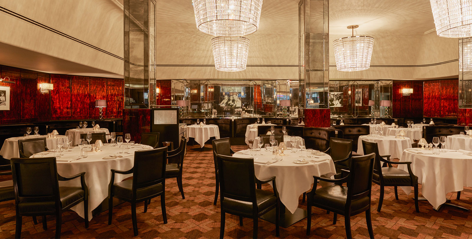 a restaurant with tables and chairs