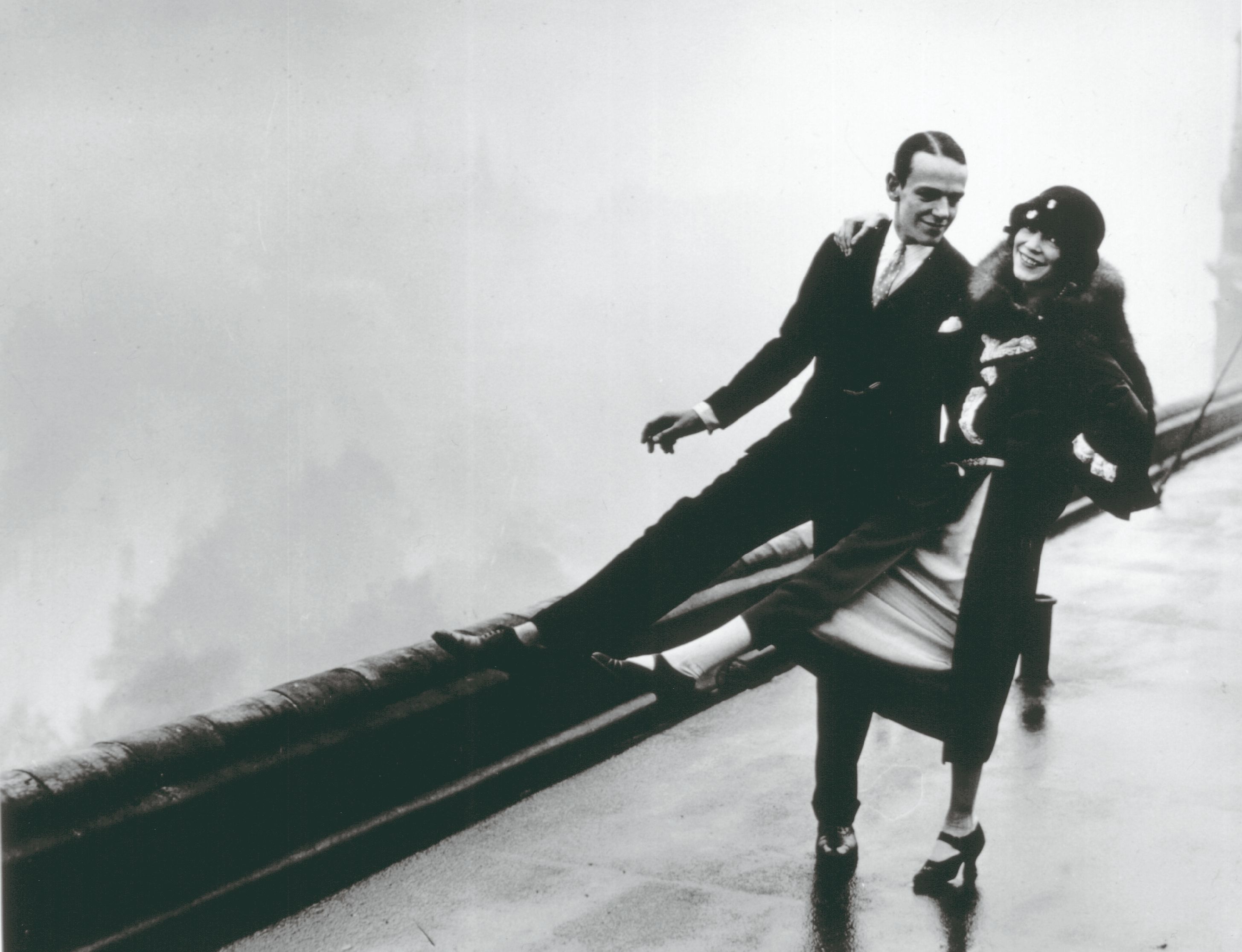 a man and woman posing for a picture