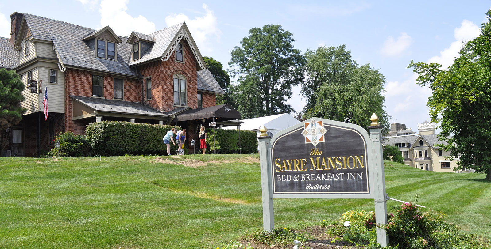 1600x813 exterior and sign the sayre mansion bethlehem pennsylvania