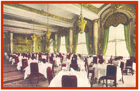 a room with tables and chairs