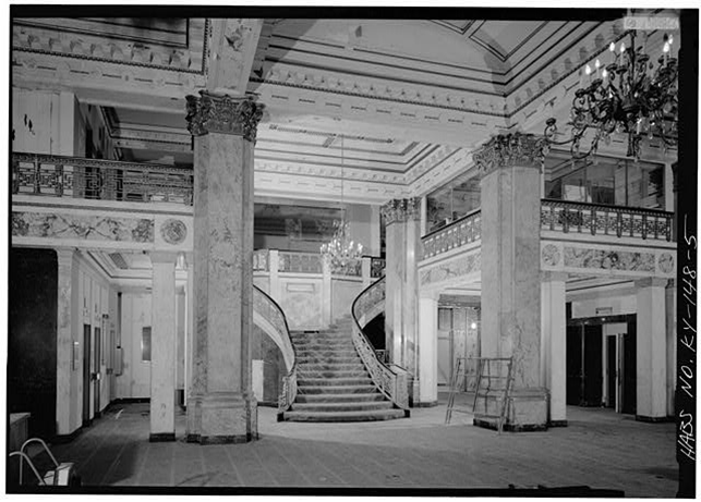 a staircase inside a building