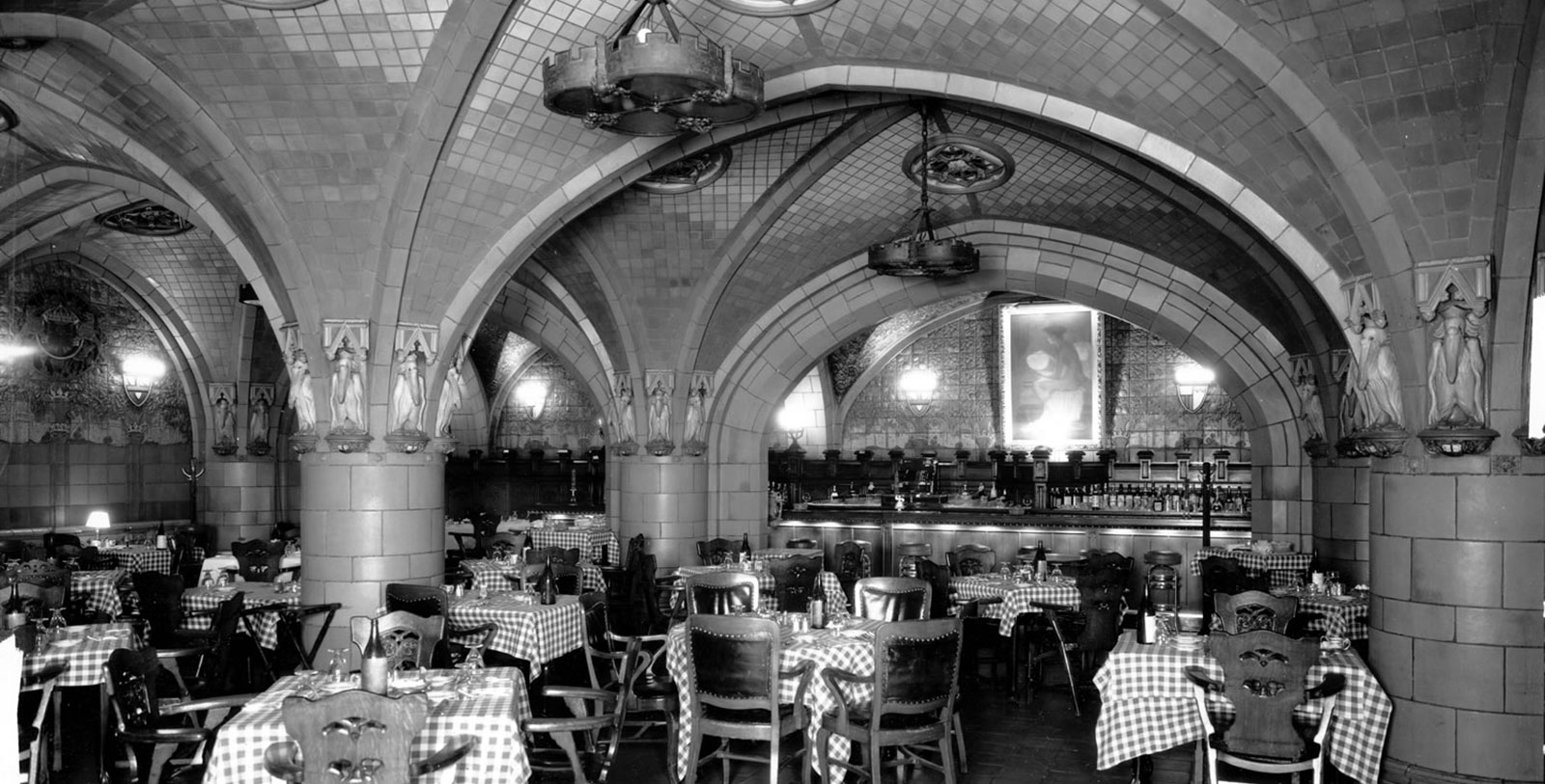 a restaurant with tables and chairs