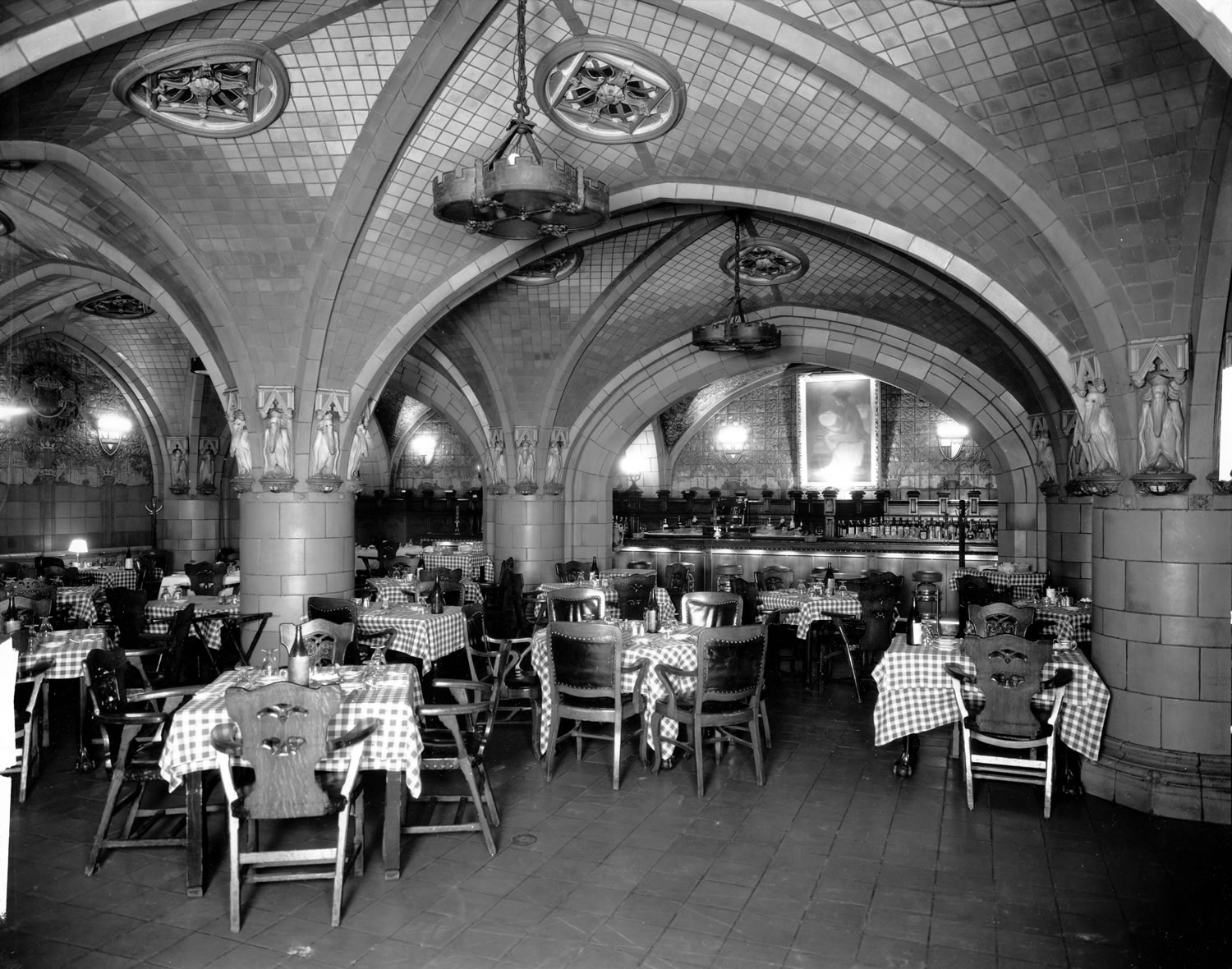 a restaurant with tables and chairs
