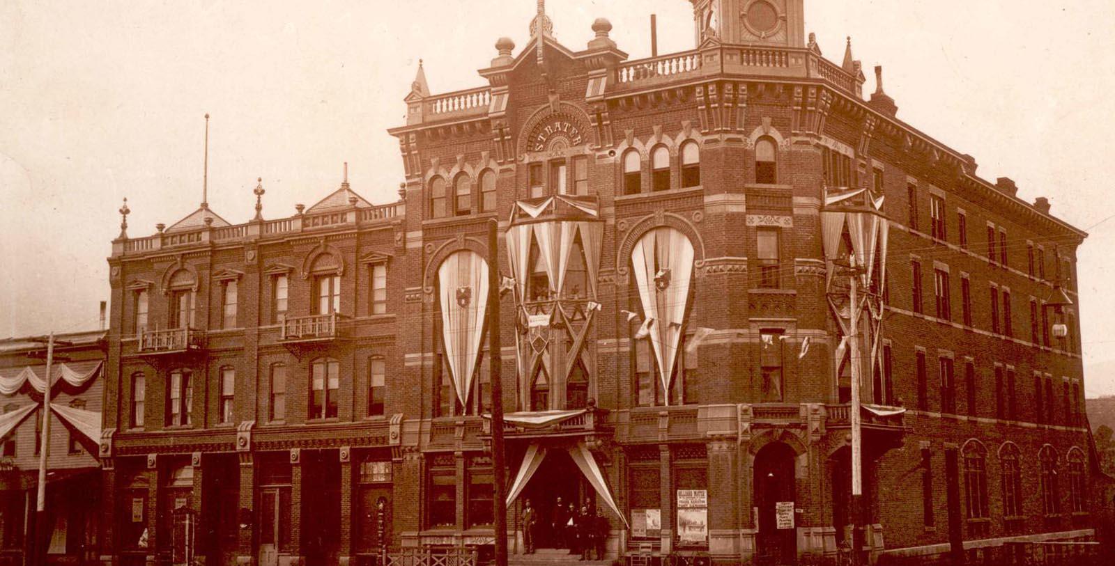 a building with a clock tower