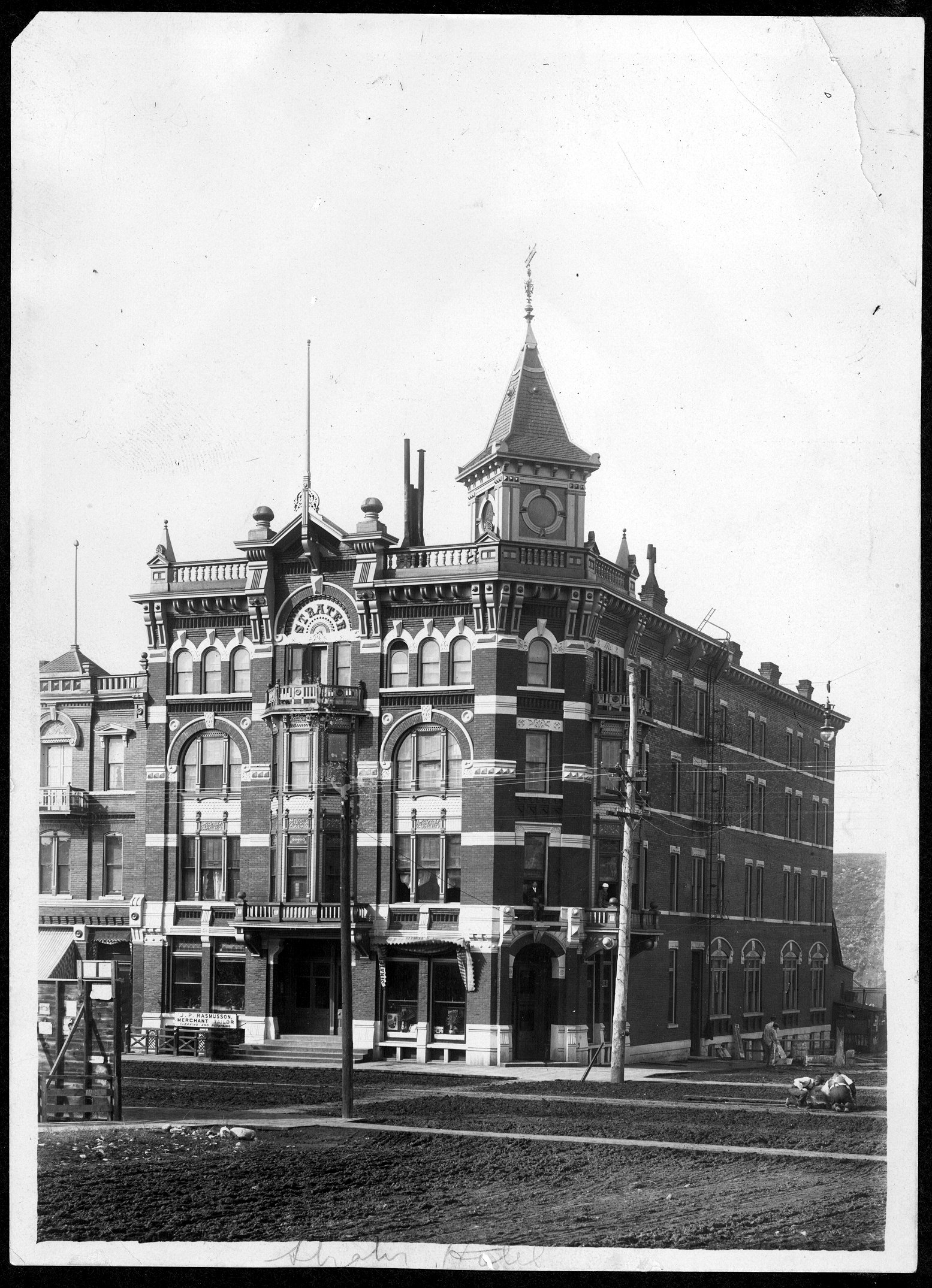 a building with a clock on the top