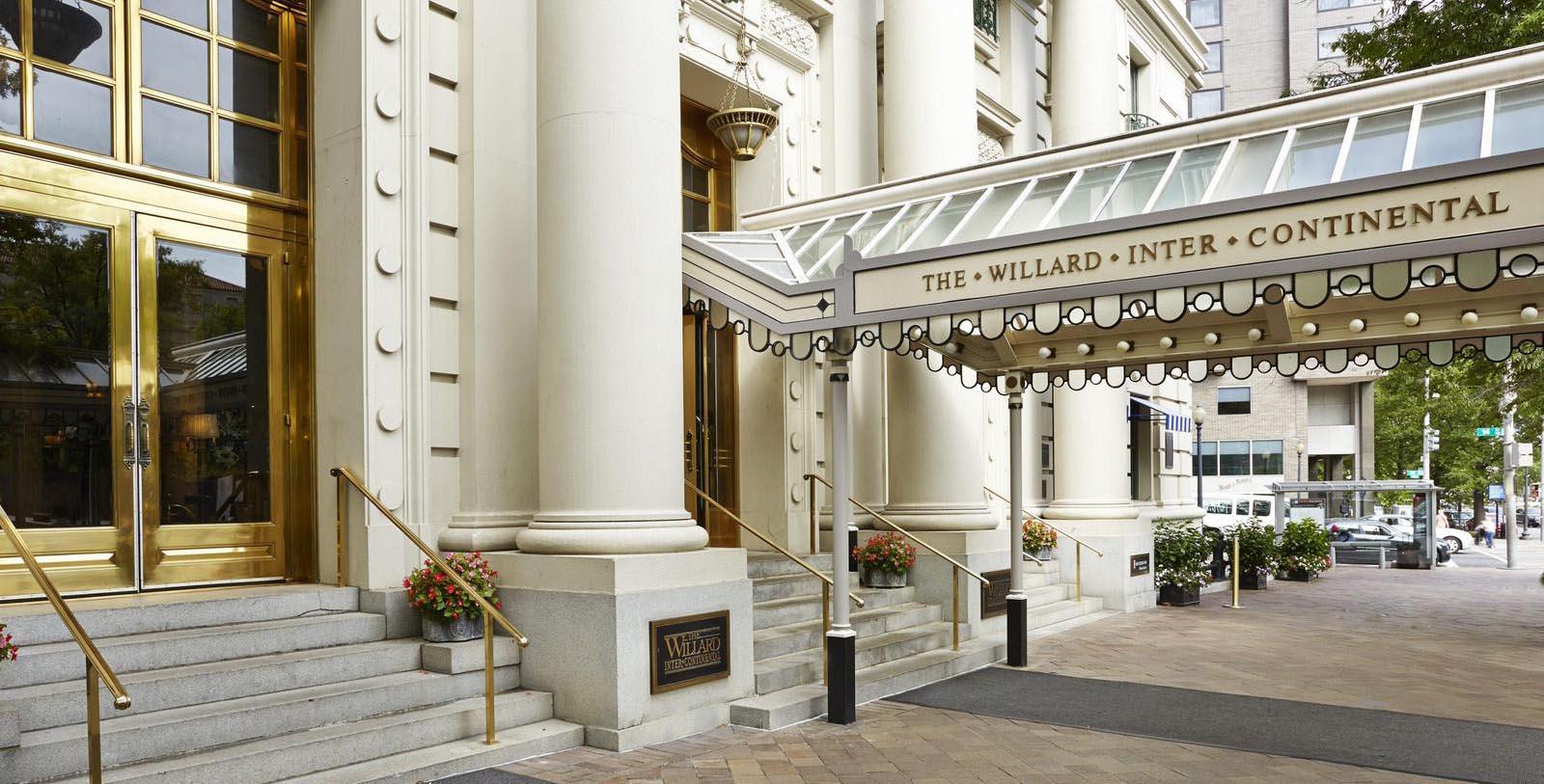 a entrance to a building