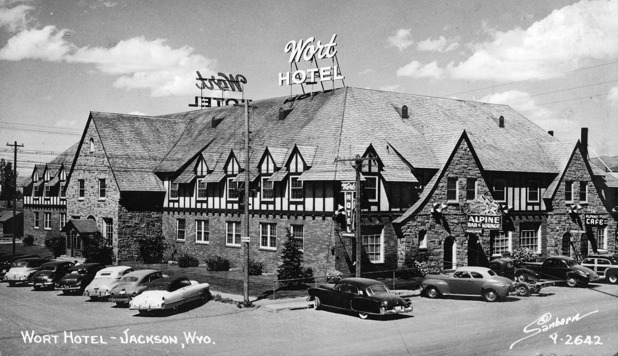 historical image of exterior the wort hotel jackson wyoming_high 1