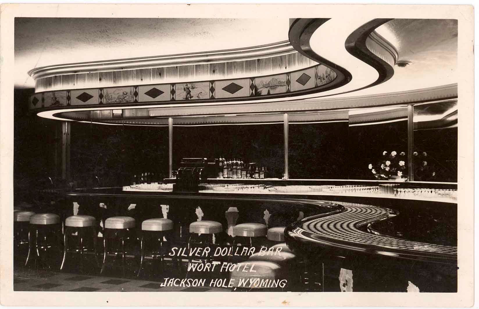 historical image of silver dollar bar interior the wort hotel jackson wyoming_high