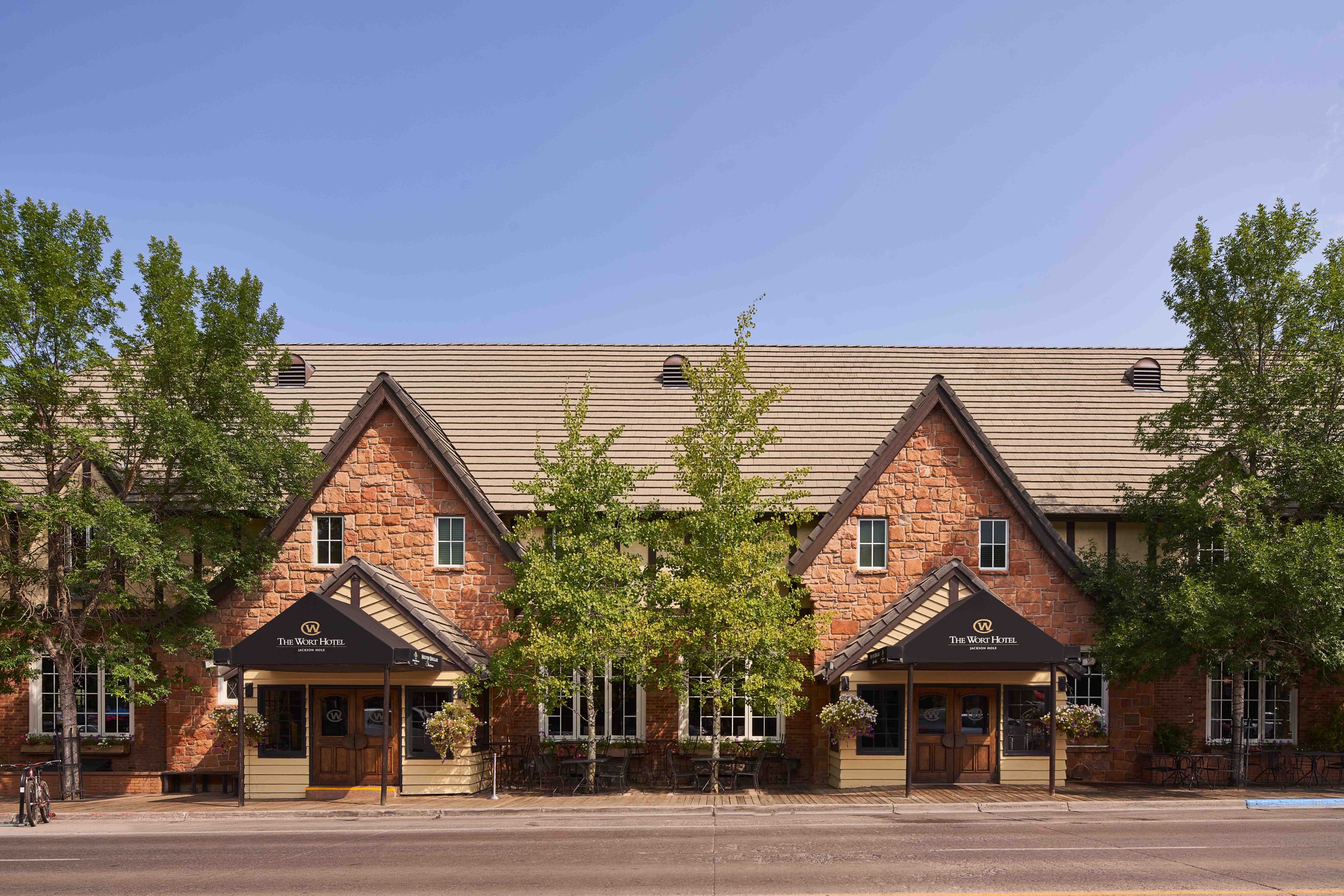 image of the building exterior at the wort hotel in jackson wyoming_high 1